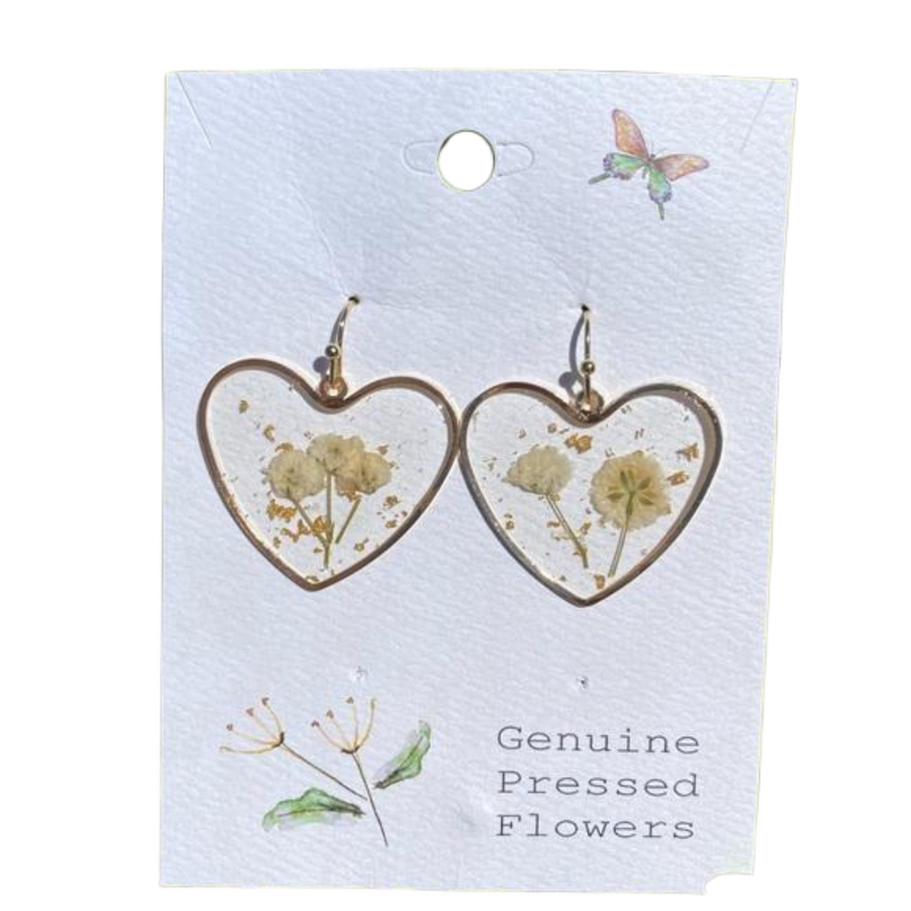 Queen Anne's Lace Flower earrings